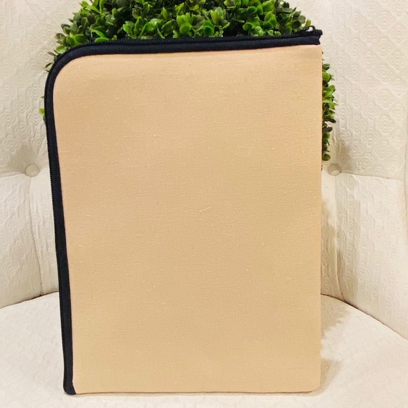 O6-BUNDLE ONLY Flax Linen Canvas Tablet Case & Organizer - Picture 2 of 5